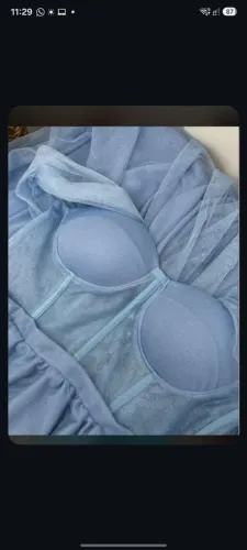 Vestido de madrinha azul