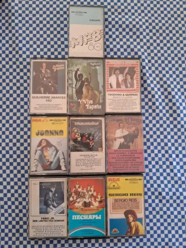 Lote de 10 fitas k7 originais
