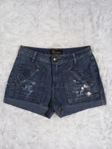 Short Jeans Destroyed Feminino Tamanho 40