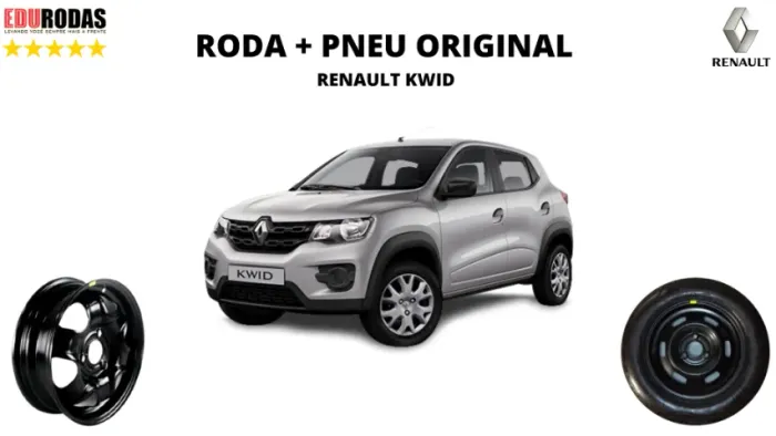 Roda + Pneu Original Renault Kwid ( R:14 F:3x100 )