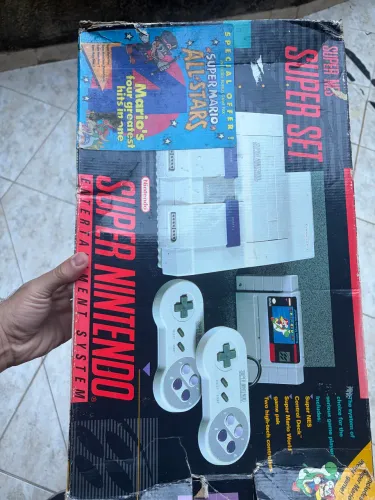 Caixa super Nintendo original
