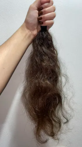 Cabelo Humano Brasileiro Premium 40cm | Castanho Natural
