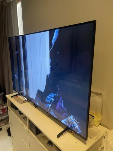 Smart Tv 55 Samsung tela trincada