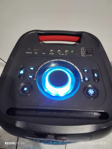 Caixa de som grande profissional Bluetooth liga na tomada
