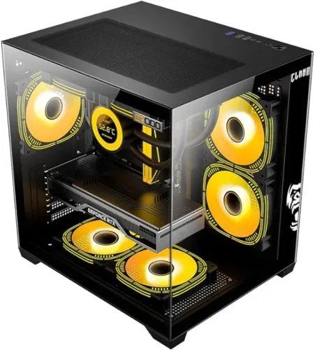 Gabinete Gamer Clanm Grodd Night Vidro Temperado novo lacrado