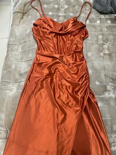 Vestido formatura terra cota usado apenas uma vez!