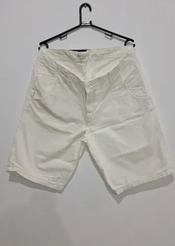 bermuda masculina linho marfinno