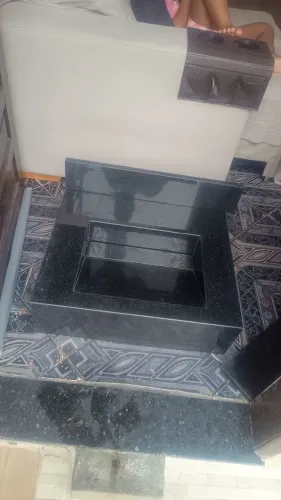 Pia de granito preto São Gabriel 60x50 
