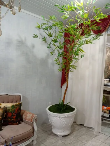 Lindo vaso de Cimento Altura 60cm Largura boca 67