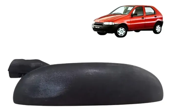 Macaneta Externa Porta Lado Direito Palio 1996 32 Preto Dianteira
