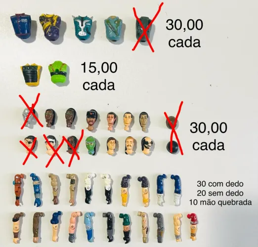 Acessórios GI Joe - Comandos em ação / Leia a descrição