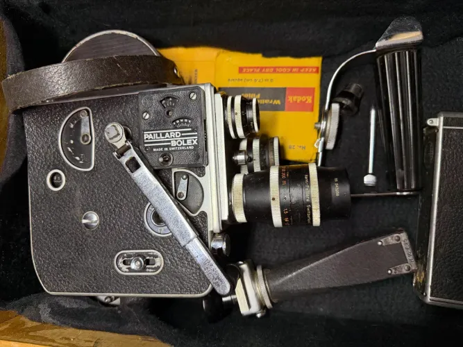 Filmadora 16mm Paillard Bolex completa