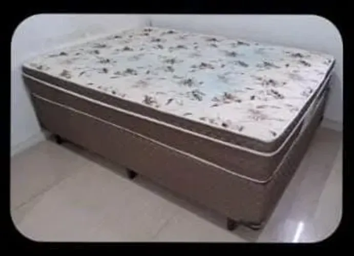 CAMA BOX CASAL (BOX + COLCHAO)