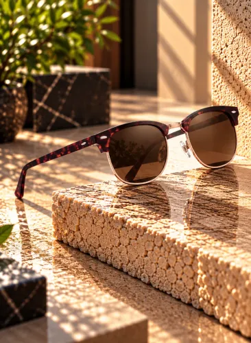Óculos De Sol Kingseven Clubmaster Tartaruga Lente Marrom Vintage