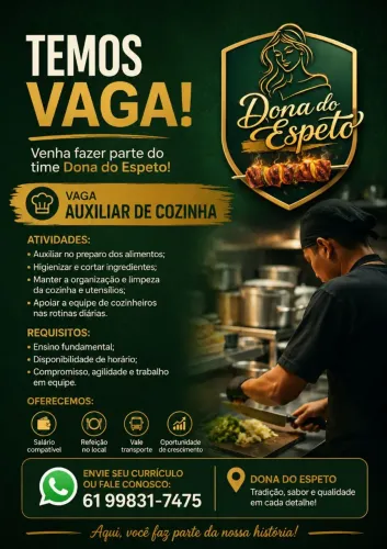 Auxiliar de cozinha