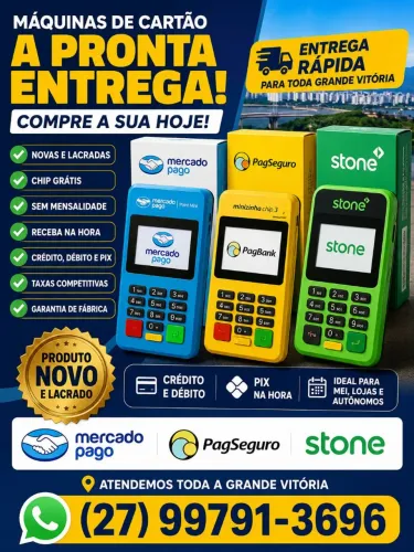 Máquinas de cartão de crédito e débito 