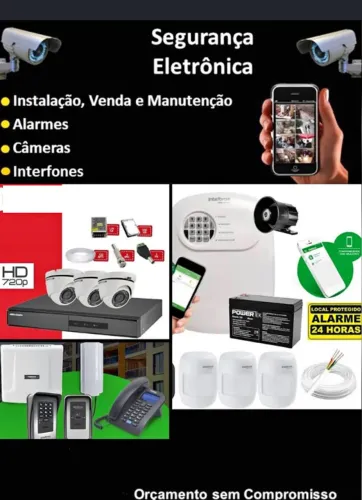 Interfones,video porteiro,cameras,alarme, fechadura eletrica-Instalação e manutenção