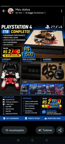 PS4 1 tera