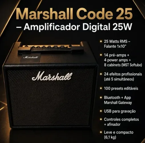 Marshall Code 25 - Amplificador Digital 25W