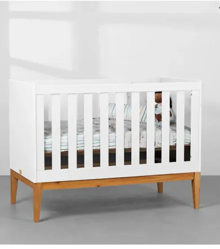 BERÇO 2 EM 1 (MINI CAMA) NUNCA USADO + COLCHÃO ORTOBOM