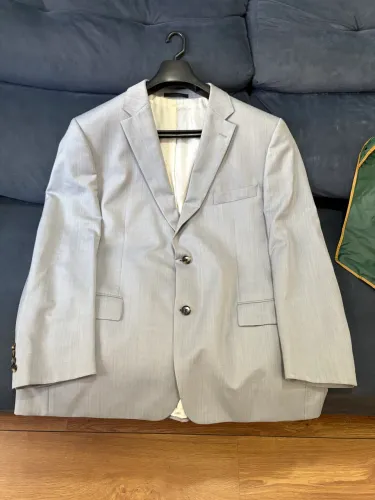 Blazer Hugo Boss BOSS Paolini Cinza Claro - Tam 50