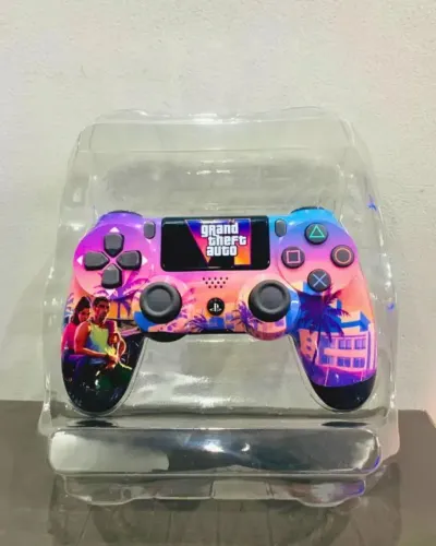 Controle de ps4 do GTA 6, funciona em Pc e console ps4/PS5 e celular, bluetooth
