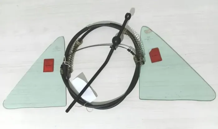 Conjunto Peças Novas Fiat 147 Cabo Freio Alavanca Par Quebra Vento Verde