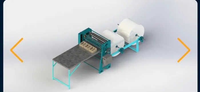 Máquina papel interfolha duas dobras 