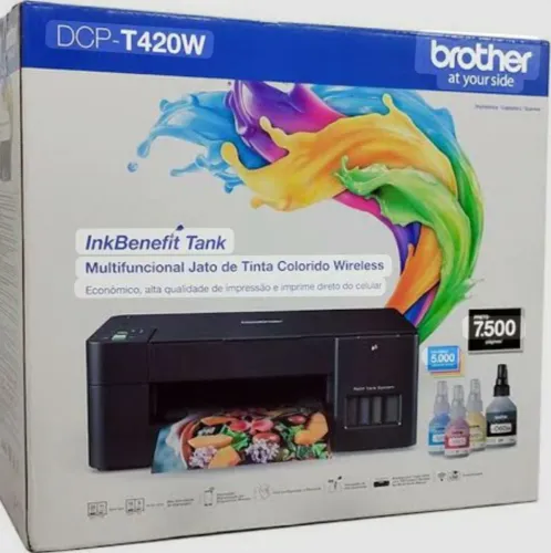 Impressora Multifuncional Brother DCP-T420W - Tanque de Tinta (Semi-nova)