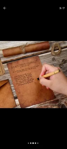 Kit carta & caneta vintage