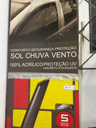 Calha de chuva tg poli new fiesta hach 4p 12/12 na promoção só 140,00