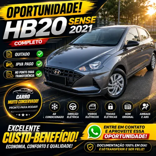 Hyundai HB20 Sense 1.0 Flex 12V MEC 2021