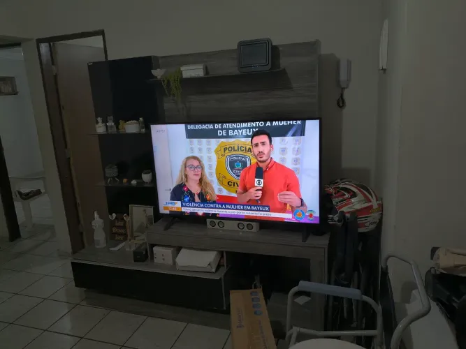Rack com painel para sala