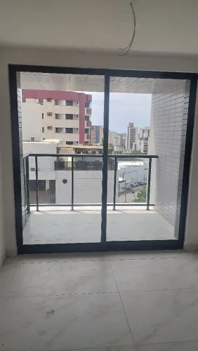 Porta de vidro para varanda