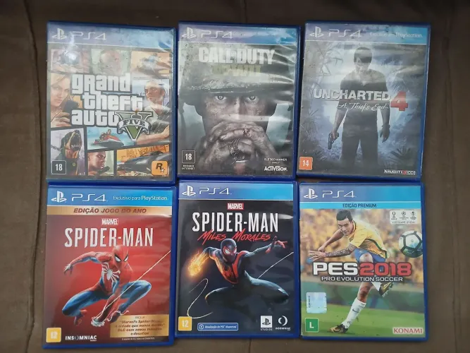 Vendo jogos de ps4 e ps5 USADOS