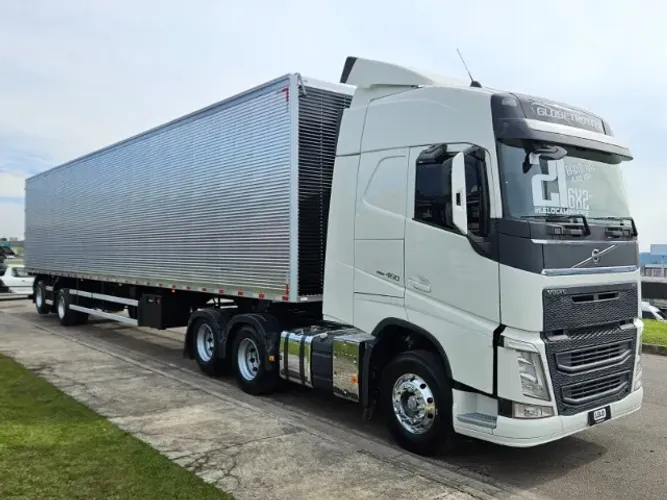 Volvo FH 460 6x2 Globetrotter Ano 2021 Euro 5 plano ouro + baú 2 eixos 0km ano 27 cm pneus