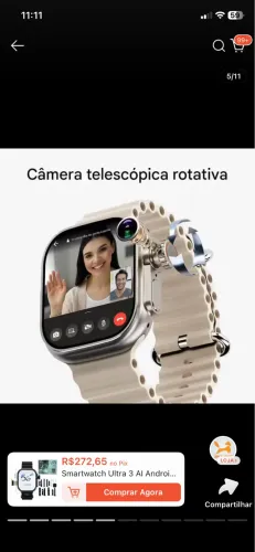 Smartwatch Microwear Ultra AI 3 - 5G | Tela AMOLED | Completo!