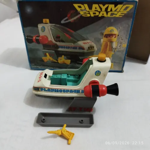 Lote Playmobil Space Espacial Anos 80 com Caixa e Acessórios Reposição