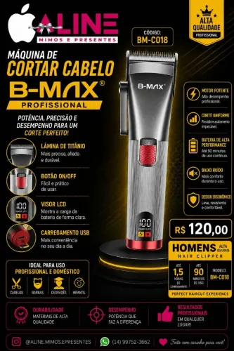MAQUINA DE ACABAMENTO B-MAX BM-C018
