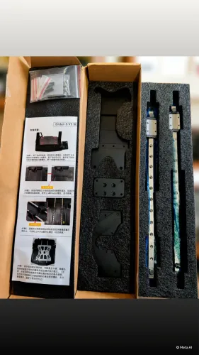 KIT DE UPGRADE: TRILHO LINEAR DUPLO EIXO Y - CREALITY ENDER 3 V3 SE / KE (NOVO NA CAIXA) ?