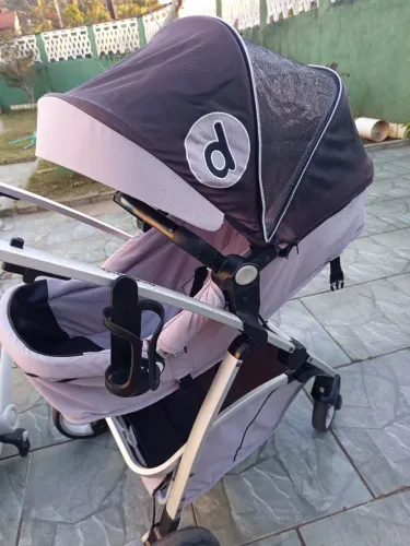 Carrinho de Bebê Dzieco Multifuncional 3 em 1 Completo + Bebê Conforto + Base