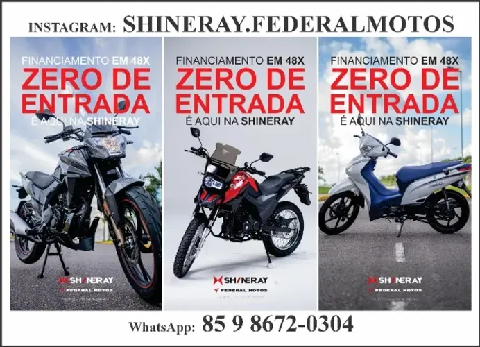 Shineray - preço de fábrica - zero de entrada