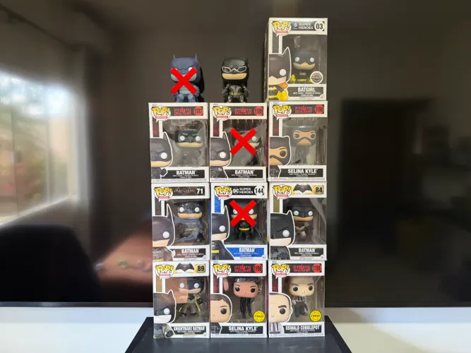Coleção Funko pop Batman