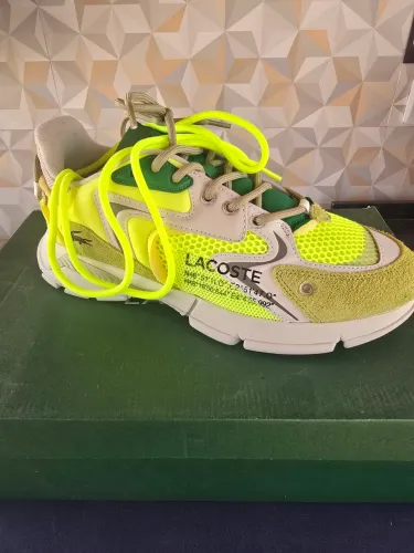 Tênis Lacoste Athleisure Sneakers Masculino - Amarelo+Branco
