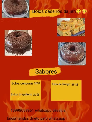 Bolos caseiros e torta