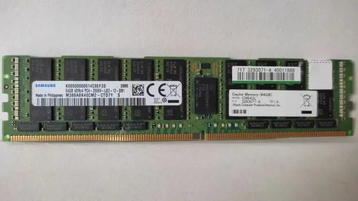 Memória RAM DDR4 64GB ECC LRDIMM 2666 