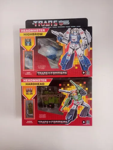 Lote Transformers headmasters Highbrow e Hardhead lacrados