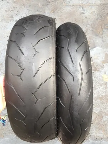 Par pirelli diablo rosso 2 traseiro riscado 140/70-17 dianteiro 110/70-17 original usado 