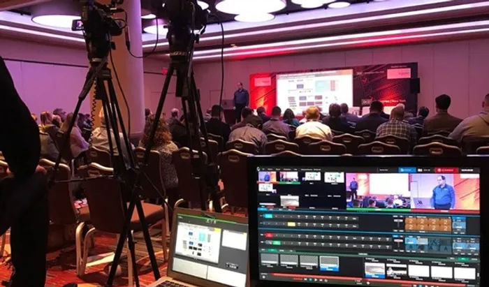 Transmissão de live stream em eventos
