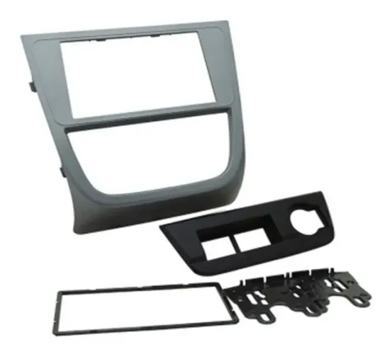 Moldura Painel 2 Din Vw Gol Saveiro G5 Cross Grafite